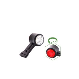 LEUCHTE MINI 12 LED UMRISS WEISS-ROT UNI SEITLICH