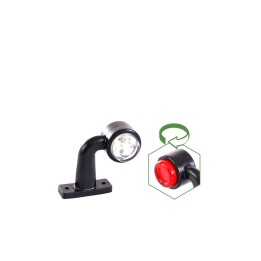 LEUCHTE MINI 12 LED UMRISS WEISS-ROT RECHTS