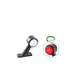 LEUCHTE MINI 12 LED UMRISS WEISS-ROT RECHTS