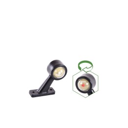 LEUCHTE MINI LED UMRISS WEISS-ROT RECHTS 12/24 V
