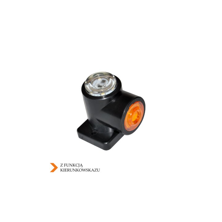 LEUCHTE 12 LED UMRISS/BLINKER WEISS-GELB VORN