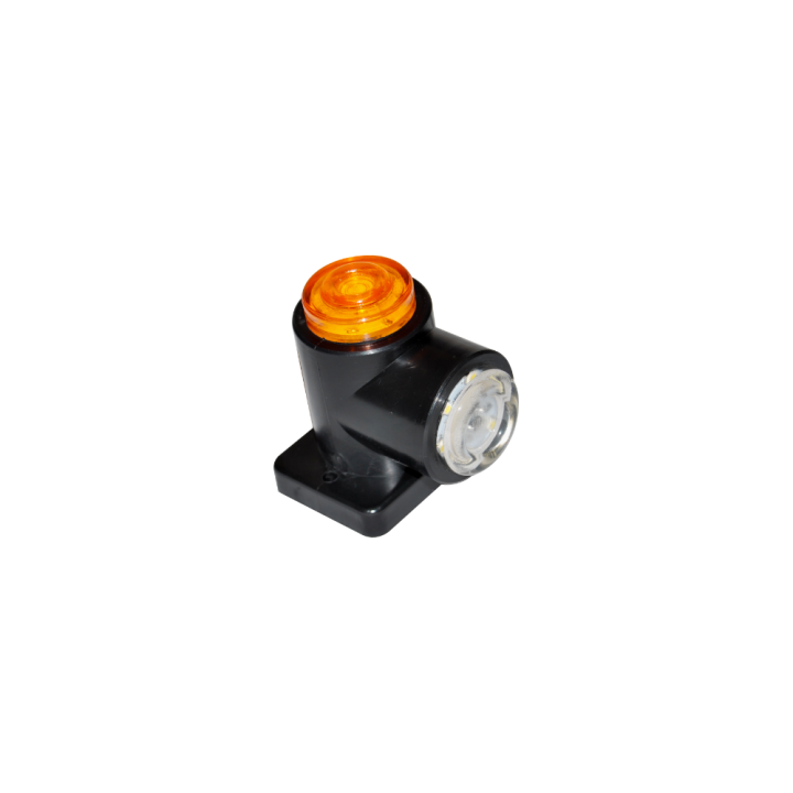 LEUCHTE 12 LED UMRISS WEISS-GELB UNI SEITLICH