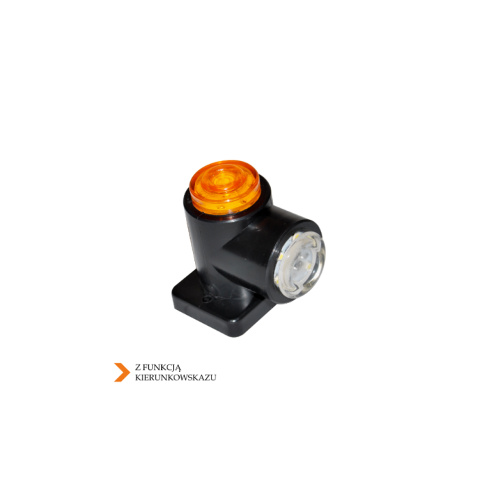 LAMPA 12 LED OBRYSOVÉ/SMĚR BÍLO-ŽLUTÁ UNI BOČNÍ