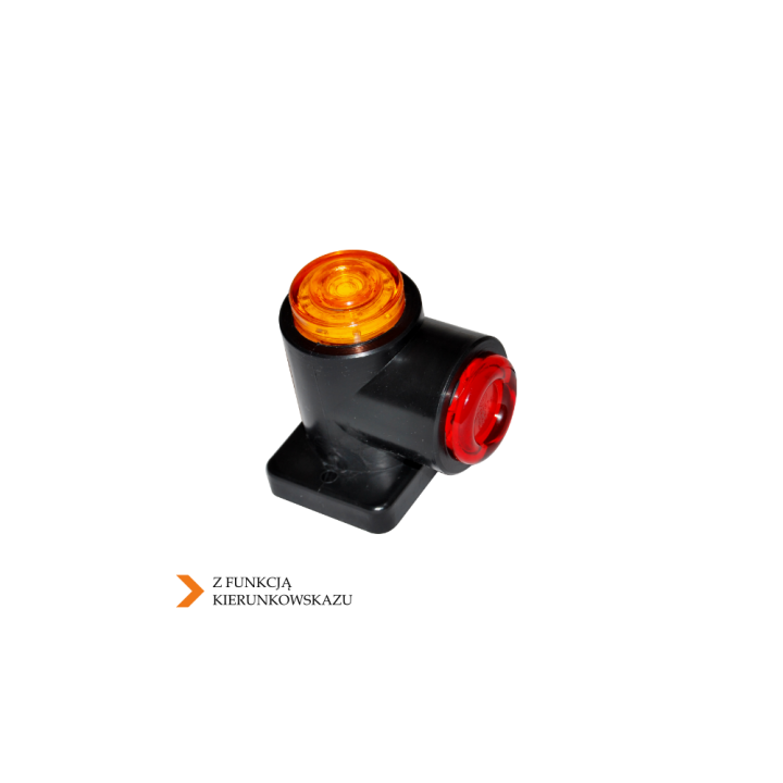 LAMPA 12 LED OBRYSOVÉ/SMĚR ČERVENO-ŽLUTÁ UNI BOK