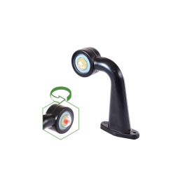 LEUCHTE LED UMRISS WEISS-ROT LINKS 12/24 V