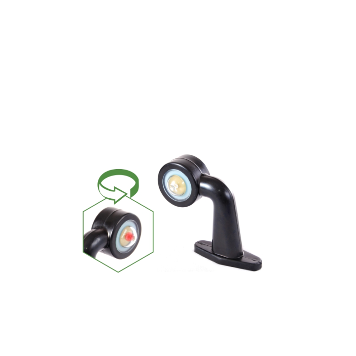 LEUCHTE LED UMRISS WEISS-ROT LINKS 12/24 V