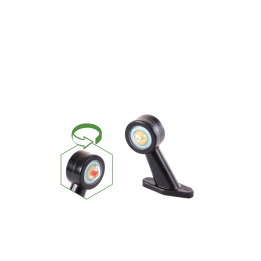LEUCHTE LED UMRISS WEISS-ROT LINKS 12/24 V