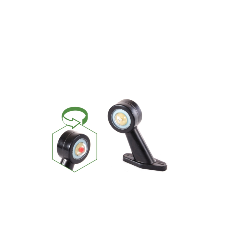LEUCHTE LED UMRISS WEISS-ROT LINKS 12/24 V
