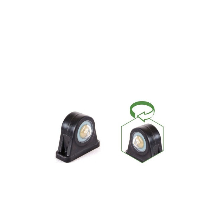 LEUCHTE LED UMRISS WEISS-ROT UNI SEITLICH 12/24 V