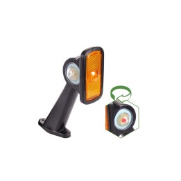 LEUCHTE LED UMRISS WEISS-ROT-GELB RECHTS 12/24 V