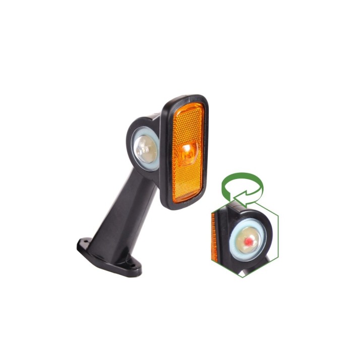 SVETLO LED OBRYS BIELO-ČERVENO-ŽLTÉ PRAVÉ 12/24 V