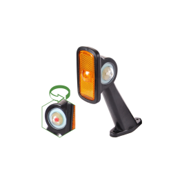 LEUCHTE LED UMRISS WEISS-ROT-GELB LINKS 12/24 V