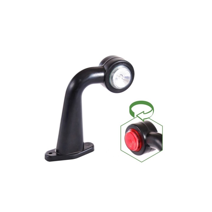 LAMPA LED OBRYSOVÉ BÍLO-ČERVENÁ PRAVÉ 12/24 V