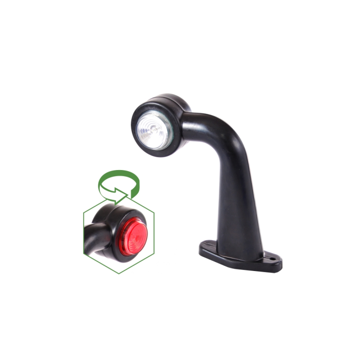LAMPA LED OBRYSOVÉ BÍLO-ČERVENÁ LEVÉ 12/24 V