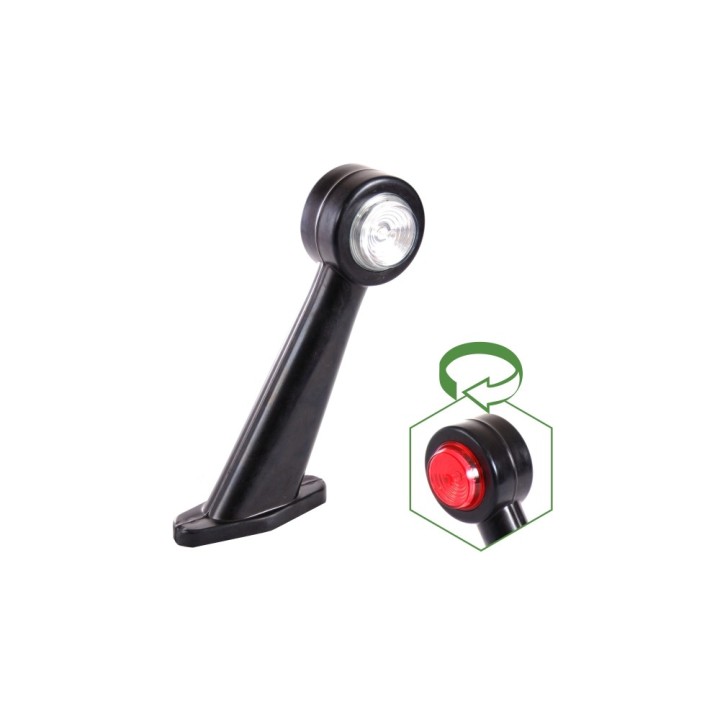 LAMPA LED OBRYSOVÉ BÍLO-ČERVENÁ PRAVÉ 12/24 V