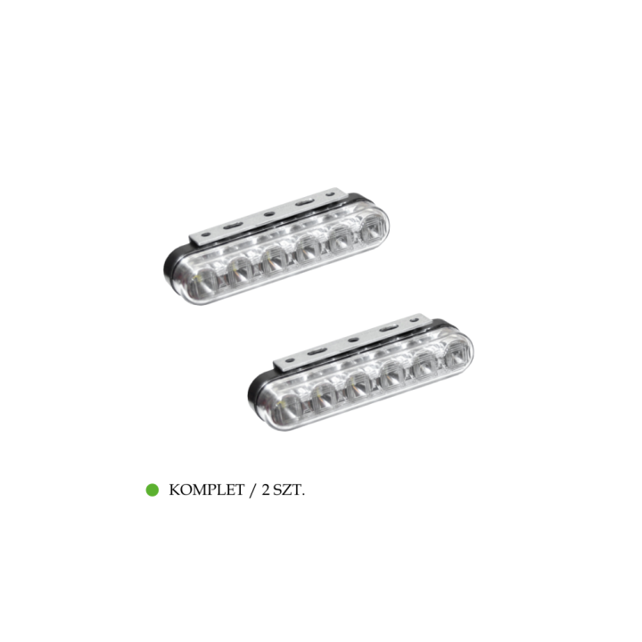 LEUCHTE 6 LED TAGFAHR WEISS SATZ 12/24 V