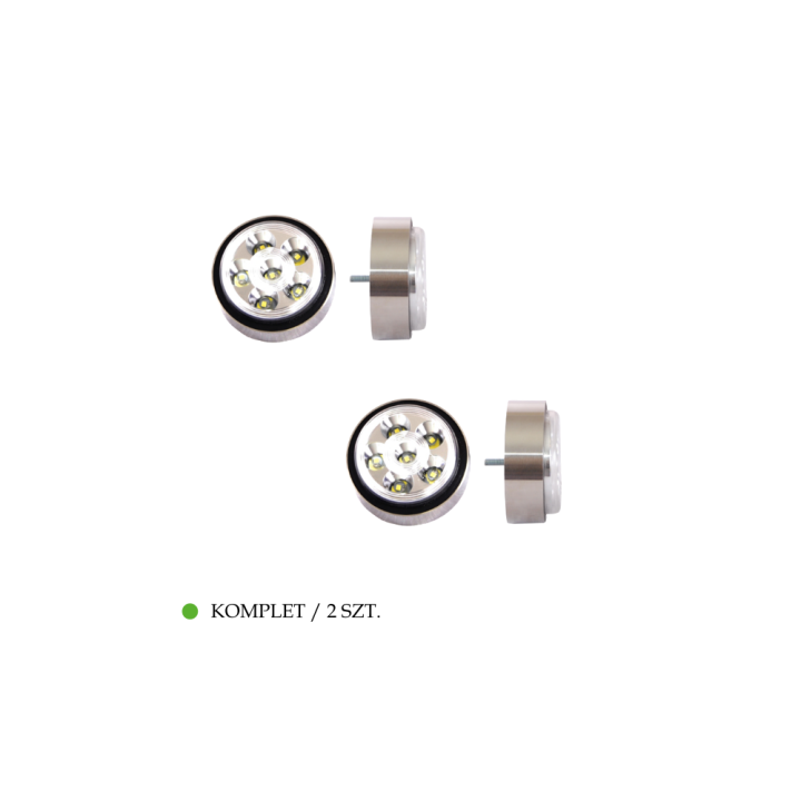 LAMPA 6 LED PRO DENNÍ SVÍCENÍ BÍLÁ KPL 12/24 V