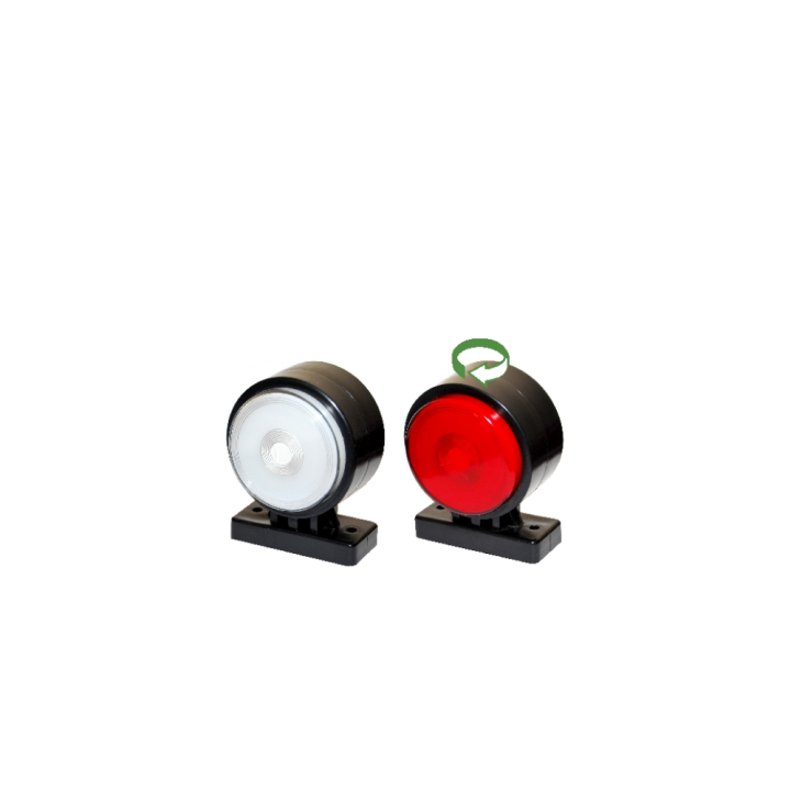 LUZ DE GÁLIBO 12 LED BLANCO-ROJA NEÓN 12/24 V