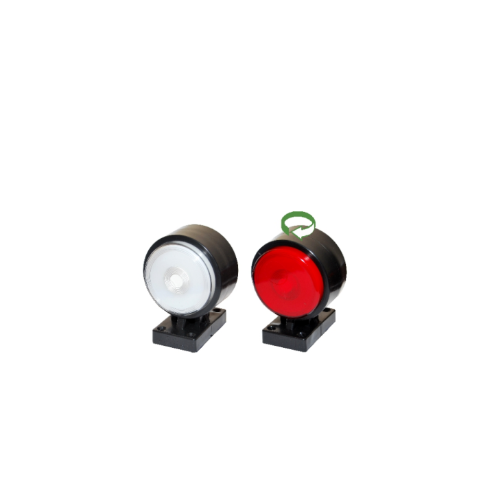 LUZ DE GÁLIBO 12 LED BLANCO-ROJA NEÓN 12/24 V