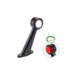 LAMPA 12 LED OBRYSOVÉ BÍLO-ČERVENÁ PRAVÉ 12/24 V