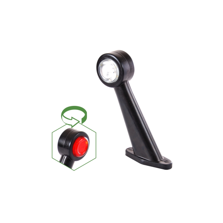 LUZ DE GÁLIBO 12 LED BLANCO-ROJA IZQUIERDA 12/24 V