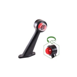 LAMPA OBRYSOVÉOVÁ BÍLO-ČERVENÁ UNI BOČNÍ 12/24 V