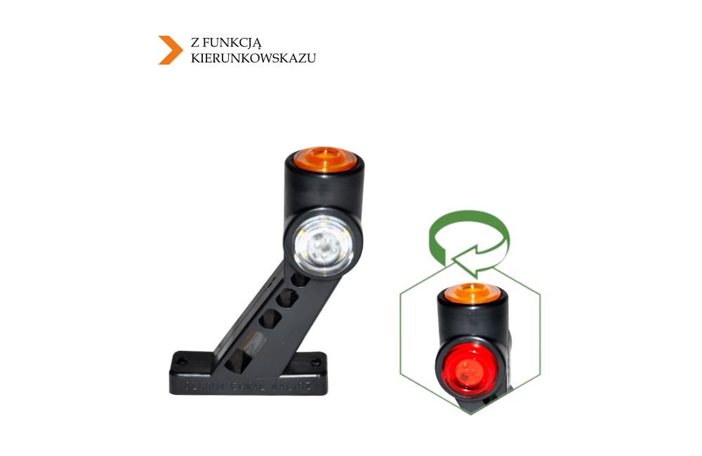 Lampa 18 LED kierunkowskaz obrys EGKAL